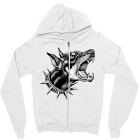 City Morgue Prints Zipper Hoodie | Artistshot