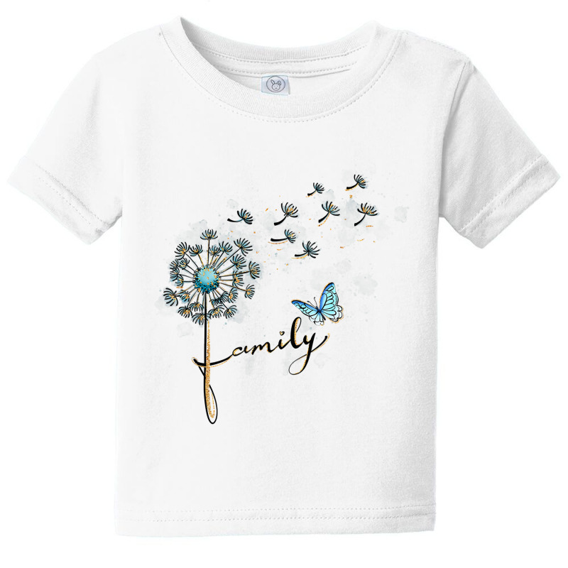 Family Dandelion Flowers Butterfly Vintage Style Men Women T Shirt Baby Tee by kylrahal8pot | Artistshot