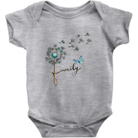 Family Dandelion Flowers Butterfly Vintage Style Men Women T Shirt Baby Bodysuit | Artistshot