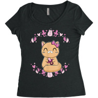 Exotic Shorthair Cat Anime Kitten Baby Soother T Shirt Women's Triblend Scoop T-shirt | Artistshot