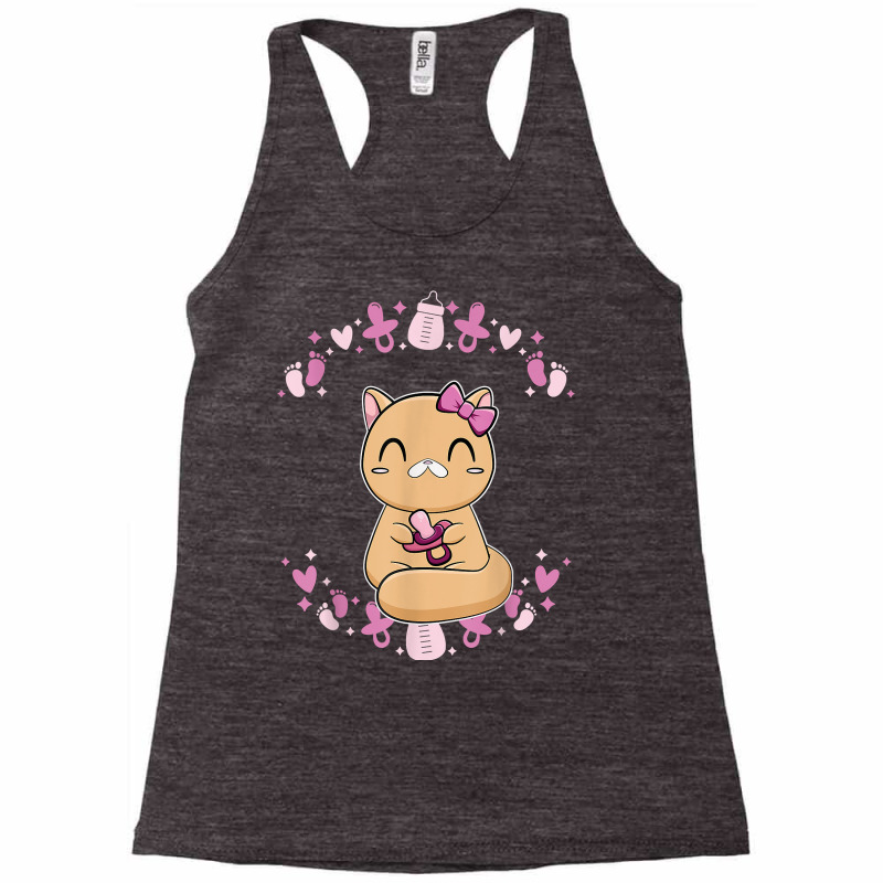 Exotic Shorthair Cat Anime Kitten Baby Soother T Shirt Racerback Tank by shmonotpv4s | Artistshot