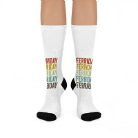 Ferriday City Retro T Shirt Crew Socks | Artistshot