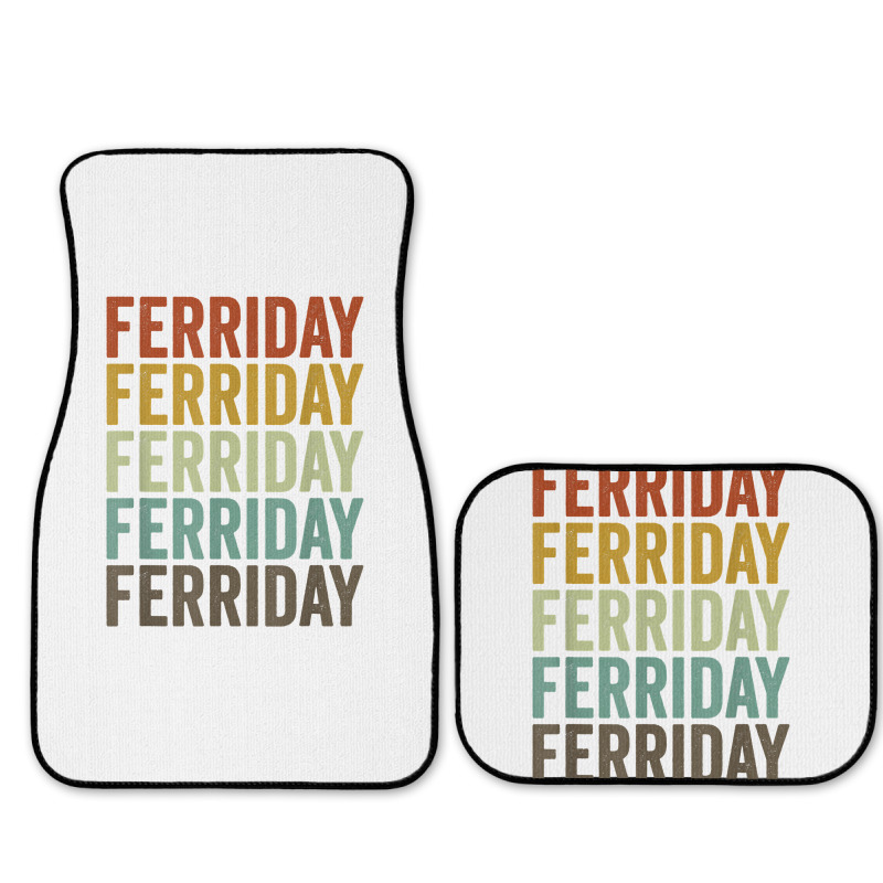 Ferriday City Retro T Shirt Full Set Car Mats | Artistshot