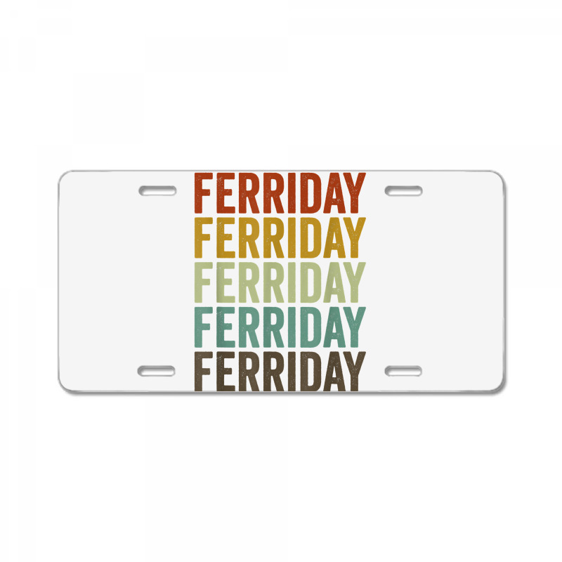 Ferriday City Retro T Shirt License Plate | Artistshot