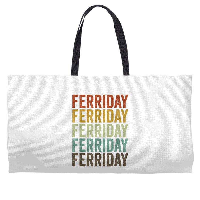 Ferriday City Retro T Shirt Weekender Totes | Artistshot