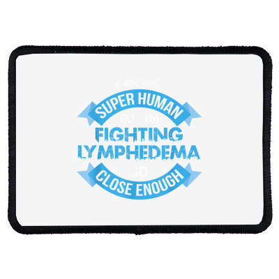 Fighting Lymphedema Awareness Supporter Ribbon T Shirt Rectangle Patch ...