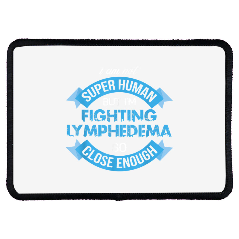 Fighting Lymphedema Awareness Supporter Ribbon T Shirt Rectangle Patch ...