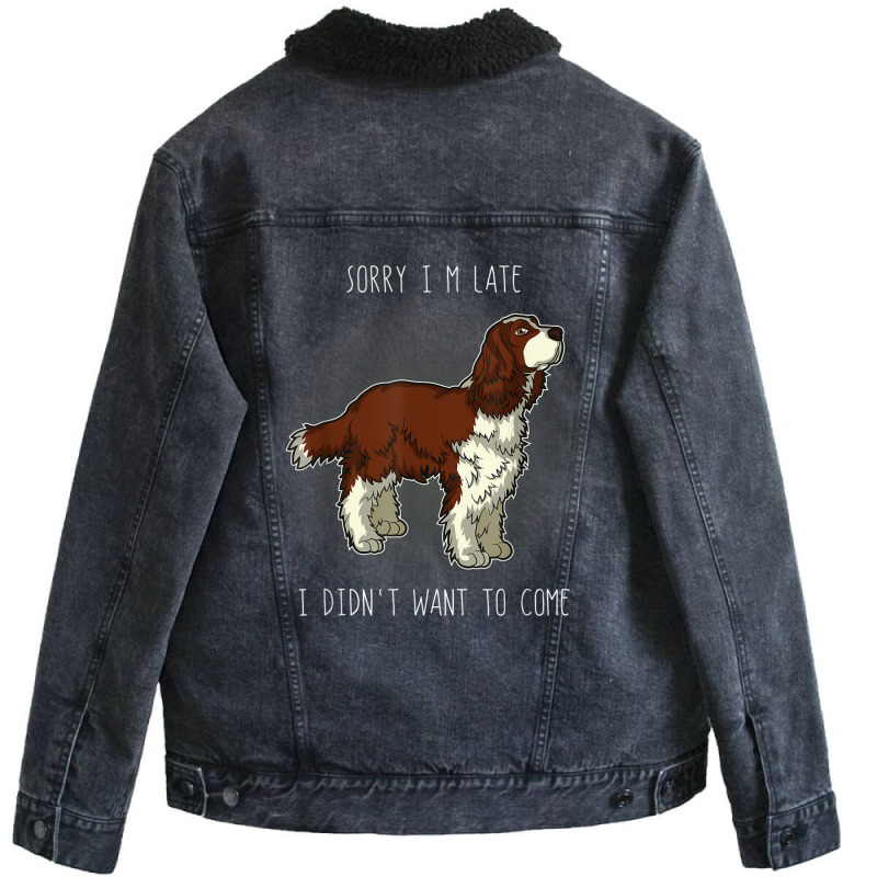 English Springer Spaniel Dog Breed T Shirt Unisex Sherpa-lined Denim Jacket | Artistshot