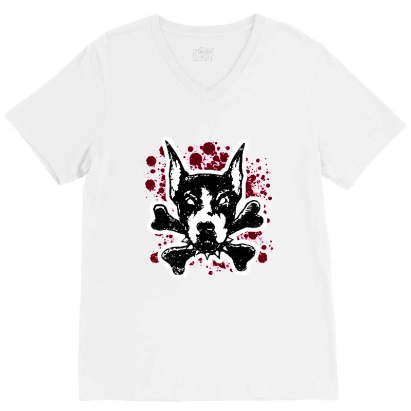 Doberman Pinscher V-Neck Tee by ALVINTRIMBLE | Artistshot