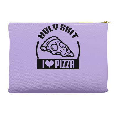 I Love Pizza Tee Accessory Pouches Designed By Icang Waluyo