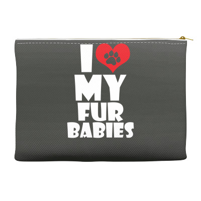 I Love Fur Babies Accessory Pouches Designed By Icang Waluyo