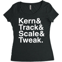 Funny Graphic Designer Design  Kern & Track & Scale & Tweak T Shirt Women's Triblend Scoop T-shirt | Artistshot