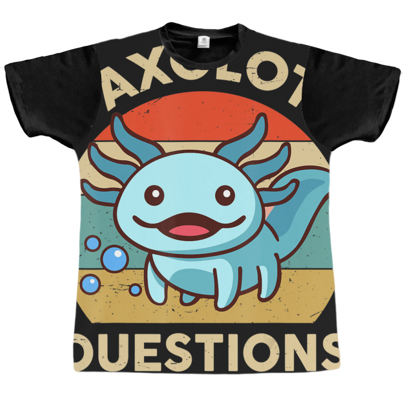 Hot Trend I Axolotl Questions Cute Axolotl Plush Funny Kids Graphic T-shirt by behindcedar22 | Artistshot