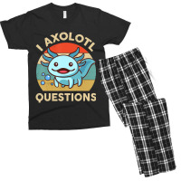 Hot Trend I Axolotl Questions Cute Axolotl Plush Funny Kids Men's T-shirt Pajama Set | Artistshot