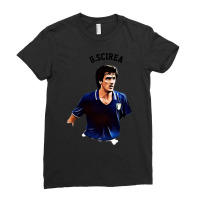 Legends Of The Beautiful Game Cartoon Collection Legends Gaetano Scire Ladies Fitted T-shirt | Artistshot