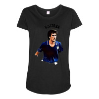 Legends Of The Beautiful Game Cartoon Collection Legends Gaetano Scire Maternity Scoop Neck T-shirt | Artistshot