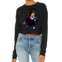 Legends Of The Beautiful Game Cartoon Collection Legends Gaetano Scire Cropped Sweater | Artistshot