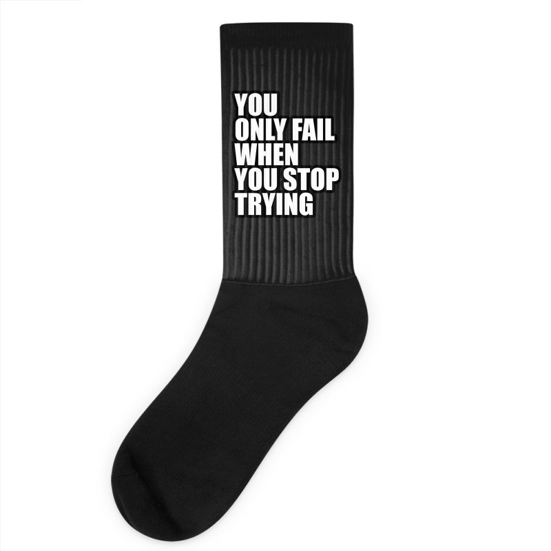 You Only Fail... Socks by awesomebrand | Artistshot