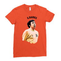 Legends Of The Beautiful Game Cartoon Collection Legends Gordon Banks Ladies Fitted T-shirt | Artistshot