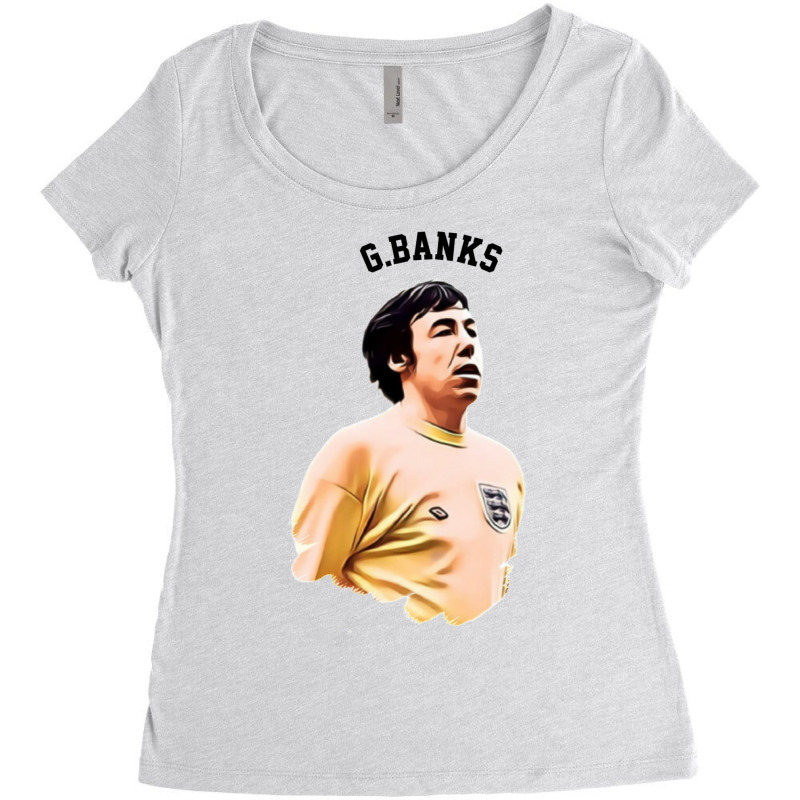 Legends Of The Beautiful Game Cartoon Collection Legends Gordon Banks Women's Triblend Scoop T-shirt by hbikyshas | Artistshot