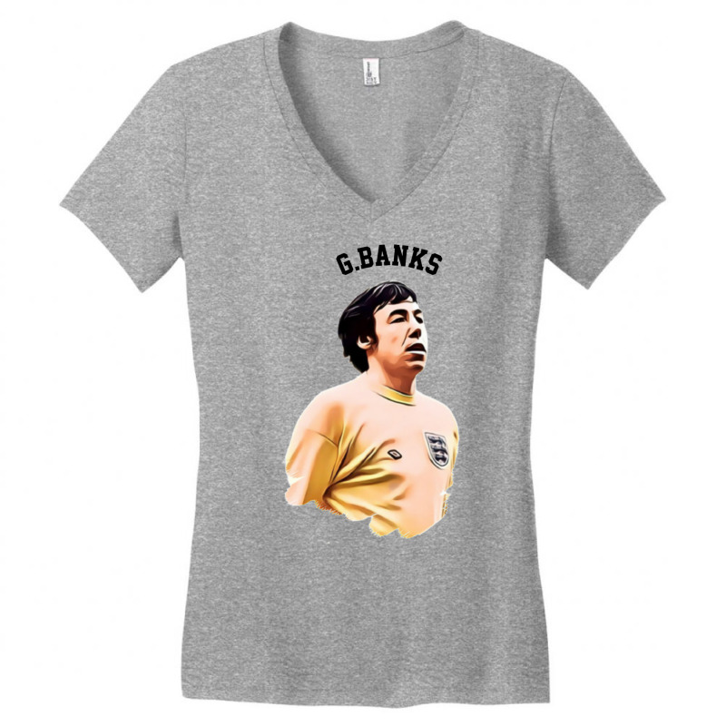 Legends Of The Beautiful Game Cartoon Collection Legends Gordon Banks Women's V-Neck T-Shirt by hbikyshas | Artistshot