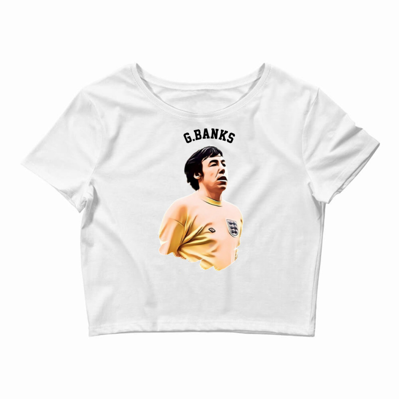 Legends Of The Beautiful Game Cartoon Collection Legends Gordon Banks Crop Top by hbikyshas | Artistshot