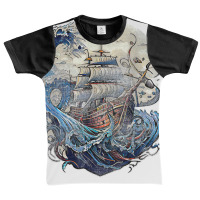 Giant Octopus Pirate Vintage Kraken Ship Sailing Squid T Shirt Graphic Youth T-shirt | Artistshot