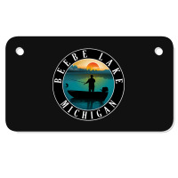 Limited Edition Beebe Lake Fishing Michigan Sunset Motorcycle License Plate | Artistshot