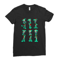 Taddeli Tentacles Turquoise And Red 1 Ladies Fitted T-shirt | Artistshot