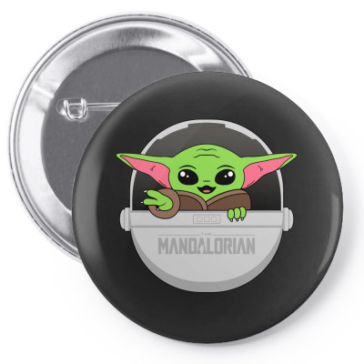 Cute Baby Yoda The Mandalorian Pin-back Button Designed By Honeysuckle