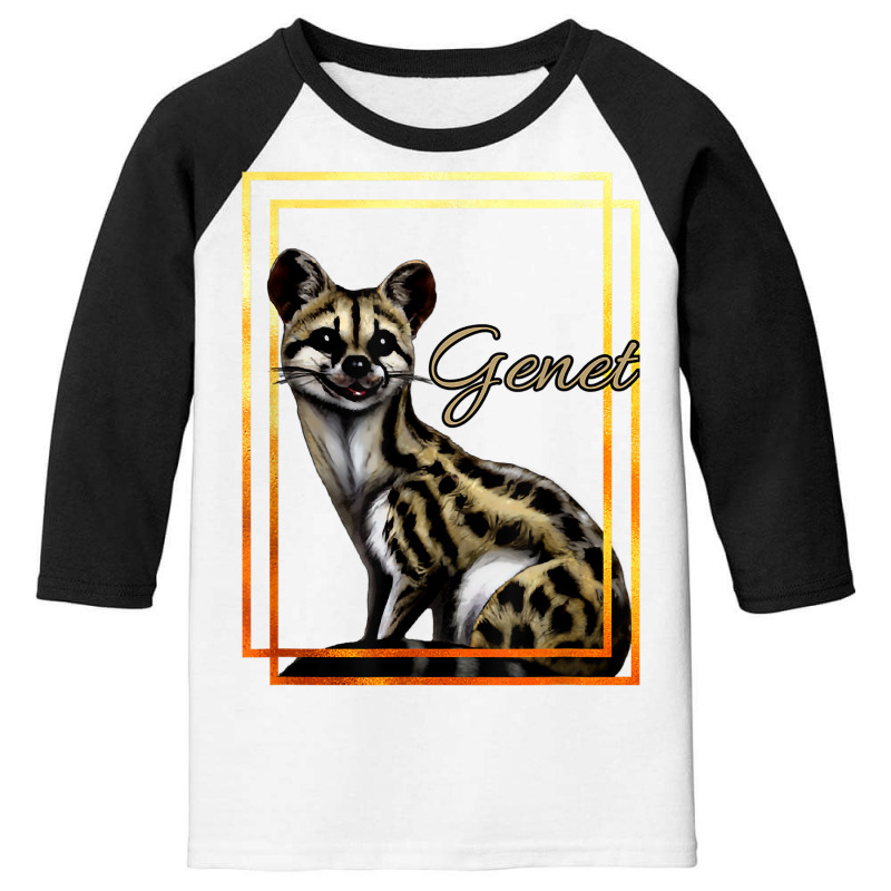 Genet African Animal Exotic Pets Genet Lovers Design T Shirt Youth 3/4 Sleeve by shmonotpv4s | Artistshot