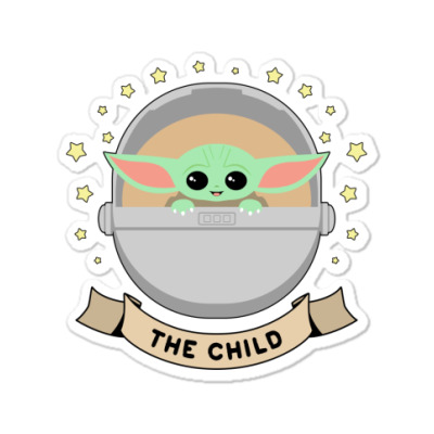 Custom The Child Mandalorian Sticker By Honeysuckle - Artistshot