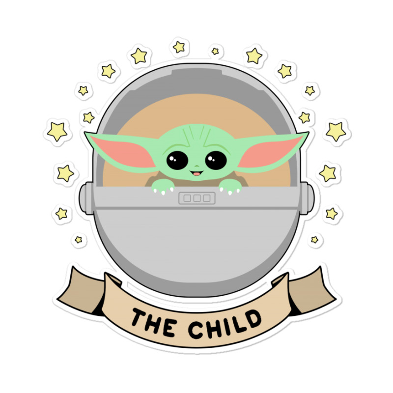 The Child Mandalorian Sticker by honeysuckle | Artistshot