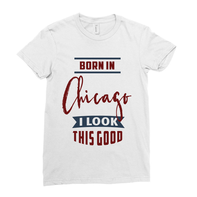 Chicago Ladies Fitted T-Shirt by Chris Ceconello | Artistshot