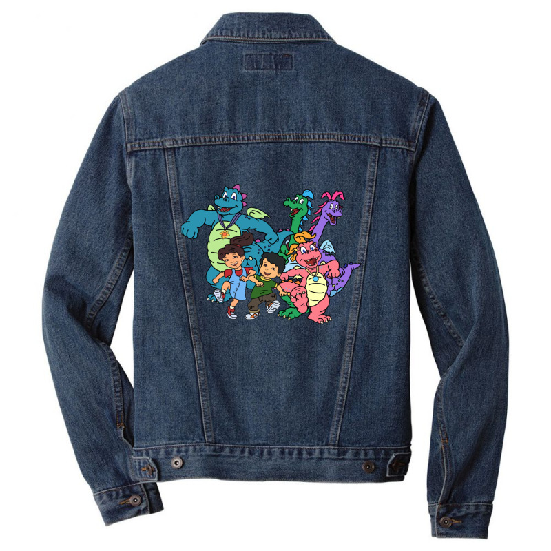 Cool Cartoons For Children Attractive Dragon Tales Retro 1 Men Denim Jacket by SparkleTzeremes | Artistshot