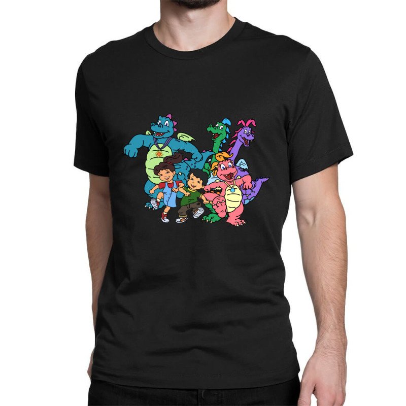 Cool Cartoons For Children Attractive Dragon Tales Retro 1 Classic T-shirt by SparkleTzeremes | Artistshot