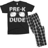 Trending Kids Pre-k Dude First Day Of Preschool Back To School Men's T-shirt Pajama Set | Artistshot