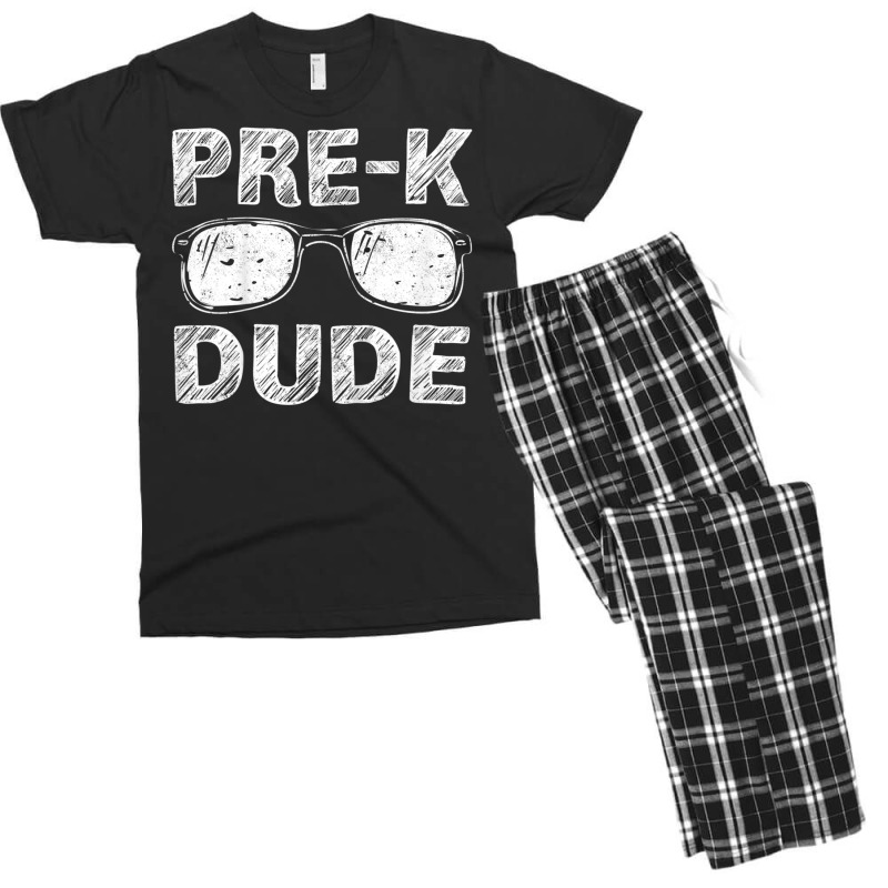 Trending Kids Pre-k Dude First Day Of Preschool Back To School Men's T-shirt Pajama Set | Artistshot