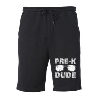 Trending Kids Pre-k Dude First Day Of Preschool Back To School Fleece Short | Artistshot