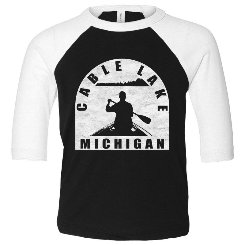 Hot Trend Cable Lake Canoeing Michigan Toddler 3/4 Sleeve Tee | Artistshot