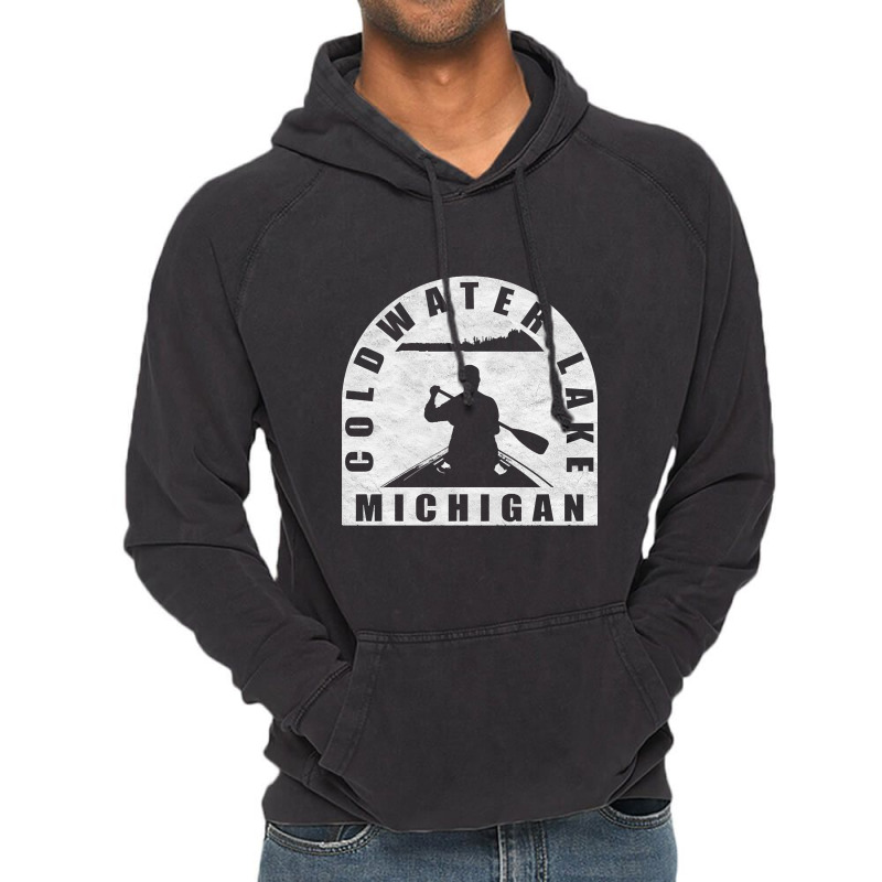 Hot Trend Coldwater Lake Canoeing Michigan Vintage Hoodie | Artistshot