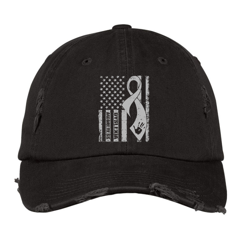 Hot Trend Dyslexia Awareness Flag Ribbon Vintage Cap by Jerhogen528 | Artistshot