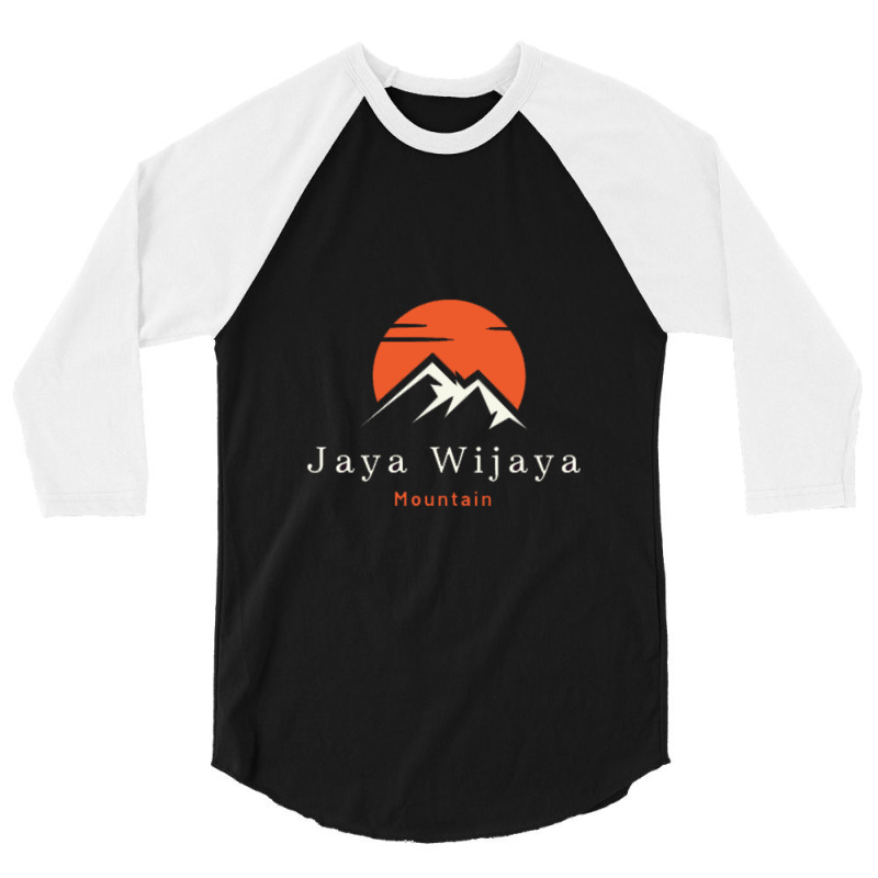 Jayawijaya Mountain Indonesia 3/4 Sleeve Shirt | Artistshot