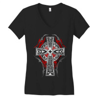 Limited Edition Cross Celtic Vintage Norse Tribal Women's V-neck T-shirt | Artistshot