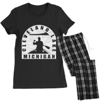 Limited Edition Cleveland Lake Canoeing Michigan Women's Pajamas Set | Artistshot