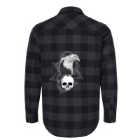 Hot Trend Crow Raven Norse Skull Viking Style For Vikings Lover Flannel Shirt | Artistshot