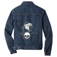 Hot Trend Crow Raven Norse Skull Viking Style For Vikings Lover Men Denim Jacket | Artistshot