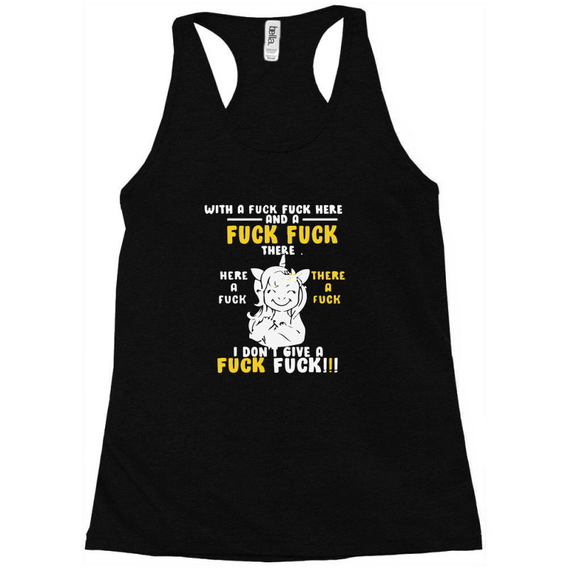 I Don't Give A Fuck Fuck Racerback Tank by afroiani | Artistshot