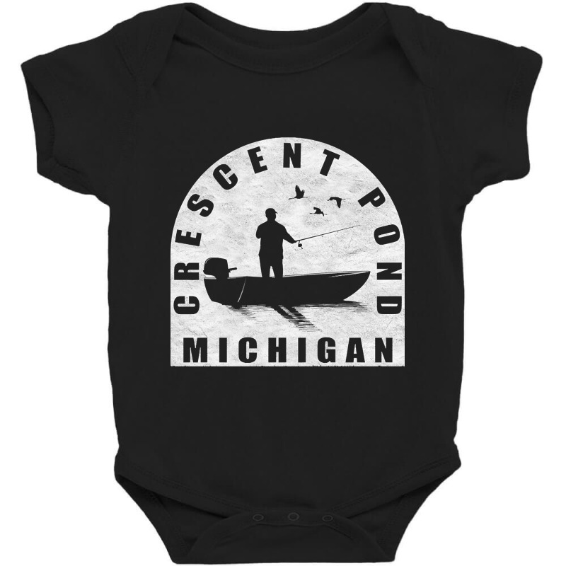 Hot Trend Crescent Pond Fishing Michigan Baby Bodysuit by Crews Micki | Artistshot