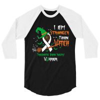 Hot Trend Traumatic Brain Injury Awareness I Am Stronger Than Witch 3/4 Sleeve Shirt | Artistshot